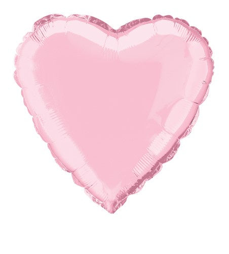 Pastel Pink Heart 45cm (18") Foil Balloon